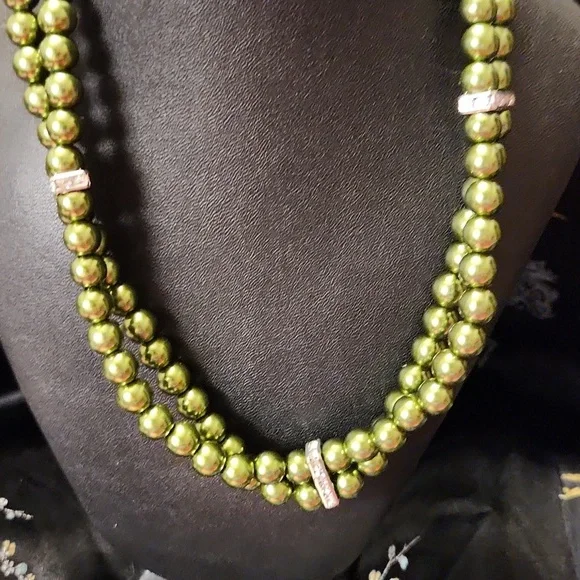 paparazzi | Jewelry | Paparazzi Put On Your Party Dress Necklace Green |  Poshmark
